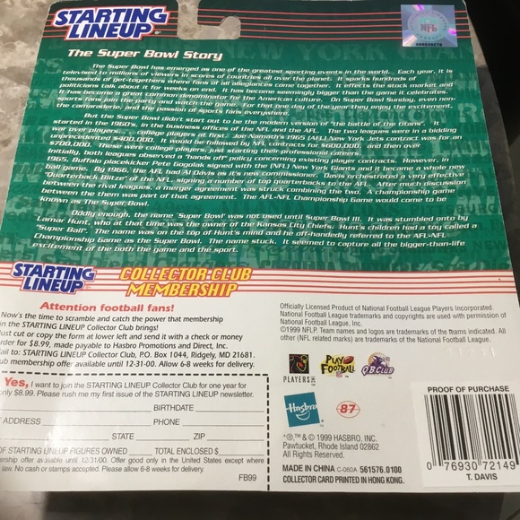 SLU Denver Broncos Terrell Davis Fiqure Helmet/Card (Georgia  Bulldogs) - Picture 4 of 6